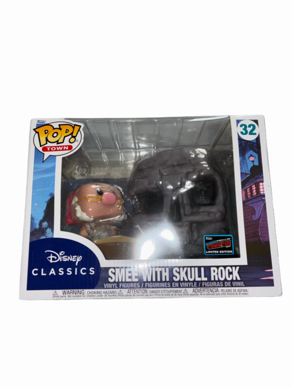 Funko Pop! Town Disney Peter Pan Smee With Skull Rock NYCC 2022 Exclusive NIB